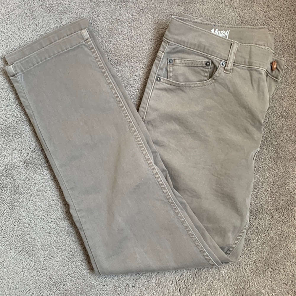 Mugsy Jeans light tan “Bucks” jeans, size 34x30